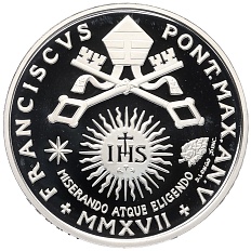 10 евро 2017 года Ватикан «Всемирный день больного» — Фото №2