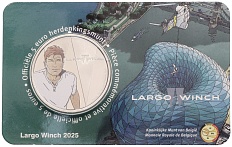 5 евро 2025 года Бельгия «Ларго Винч» (Цветное покрытие — в блистере) — Фото №1