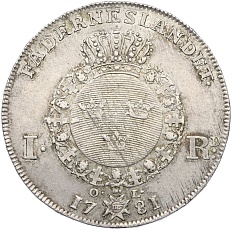 1 риксдалер 1781 года Швеция — Фото №2
