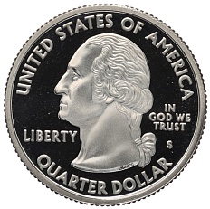 1/4 доллара (25 центов) 2003 года S США «Штаты и территории — Арканзас» — Фото №2