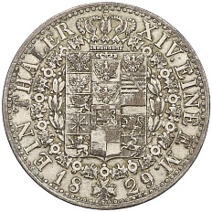 1 талер 1829 года А Пруссия (Фридрих-Вильгельм III) — Фото №2