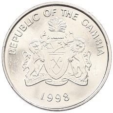 25 бутутов 1998 года Гамбия — Фото №2