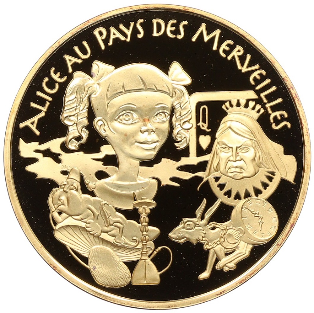 20 евро 2003 года Франция «Персонажи сказок — Алиса в Стране чудес» — Фото №1