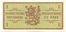 1 марка 1963 года Финляндия — Фото №2