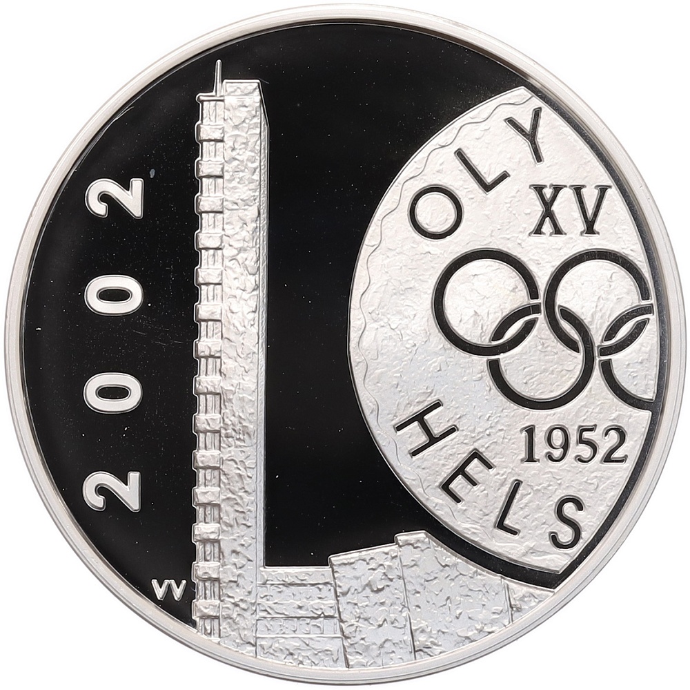 10 евро 2002 года Финляндия «50 лет Олимпийским играм в Хельсинки» — Фото №1