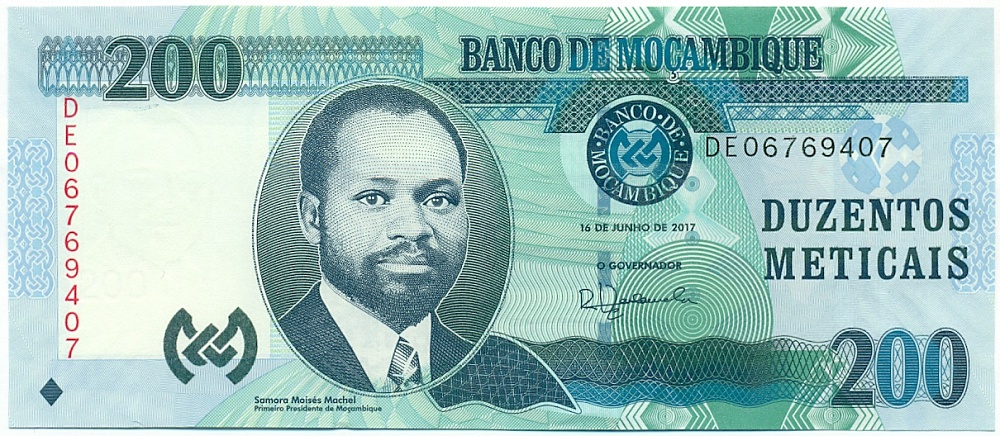 200 метикалов 2017 года Мозамбик — Фото №1