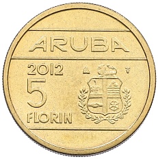 5 флоринов 2012 года Аруба — Фото №1