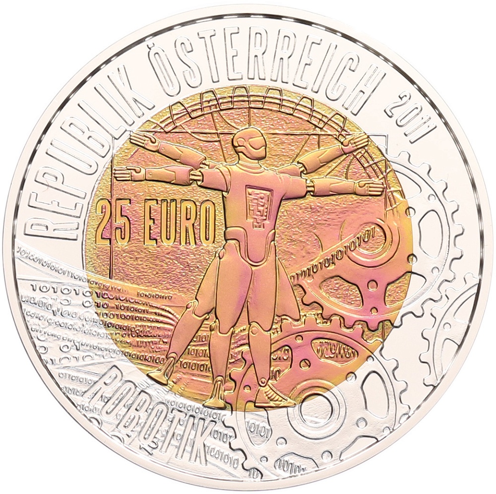 25 евро 2011 года Австрия «Роботизация» — Фото №2