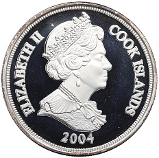 1 доллар 2004 года Острова Кука «Вторая Мировая война — Бернард Лоу Монтгомери» — Фото №2