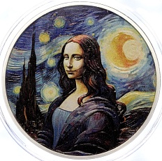 50 центов 2024 года Фиджи «Мона Лиза» (Цветное покрытие) — Фото №1