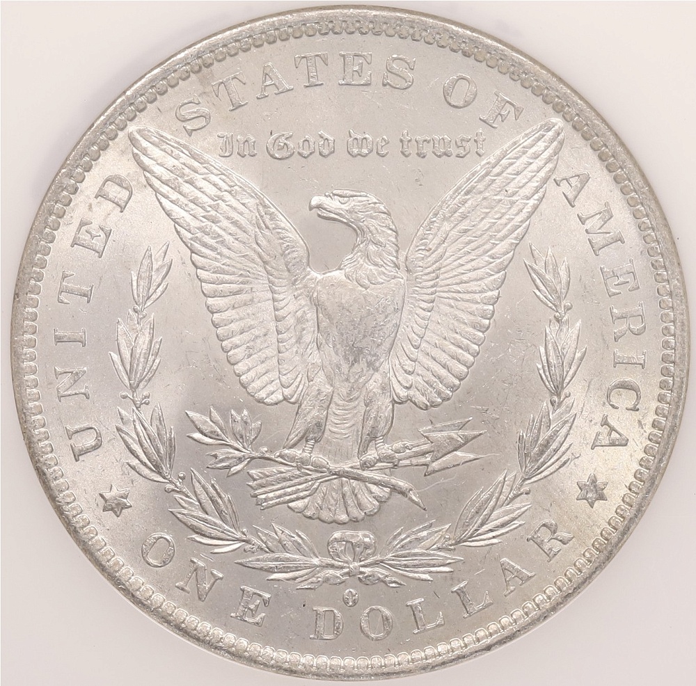 1 доллар 1883 года О США «Доллар Моргана» в слабе NGC (MS63) — Фото №2