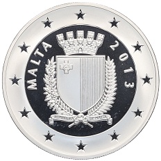 10 евро 2013 года Мальта «Отель Auberge de Provence» — Фото №2