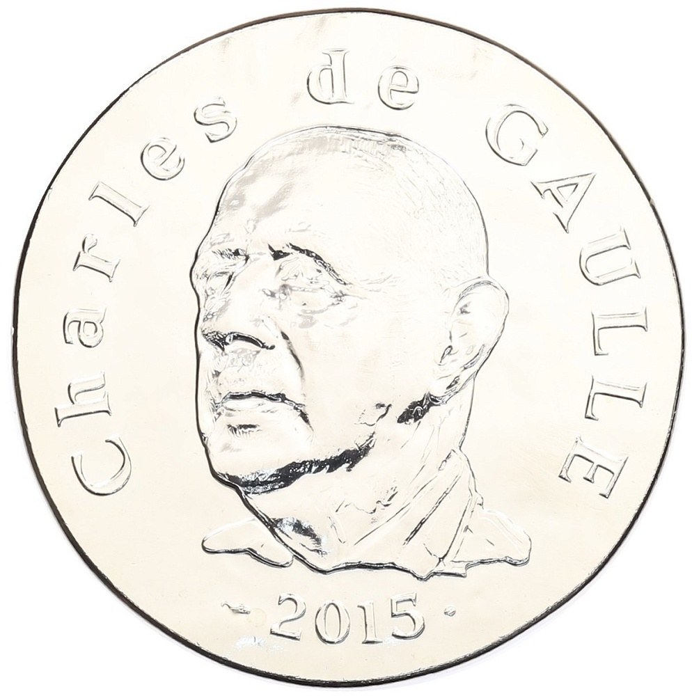 10 евро 2015 года Франция «Шарль де Голль» — Фото №1