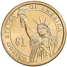 1 доллар 2012 года D США «23-й президент США Бенджамин Гаррисон» — Фото №2
