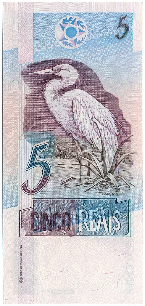 5 реалов 1997 года Бразилия — Фото №2