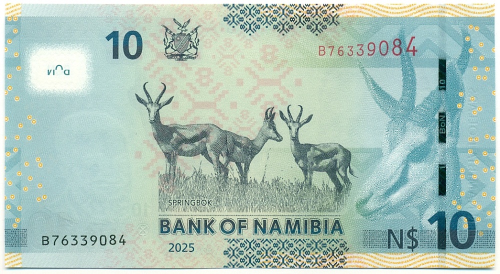 10 долларов 2025 года Намибия — Фото №2