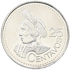 25 сентаво 2000 года Гватемала — Фото №1