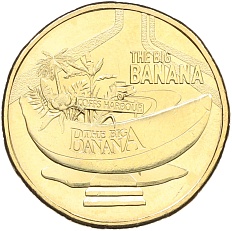 1 доллар 2023 года Австралия «Большие австралийские вещи – большой банан» — Фото №1