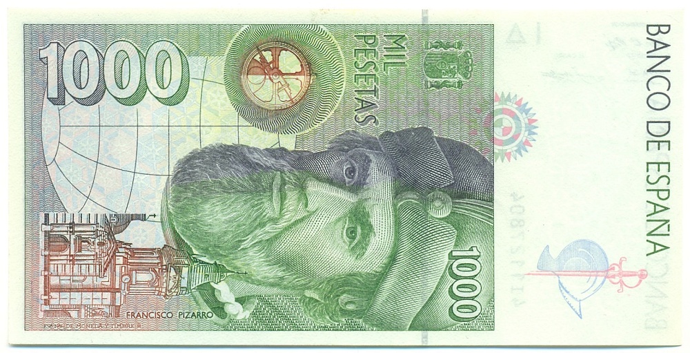 1000 песет 1992 года Испания — Фото №2