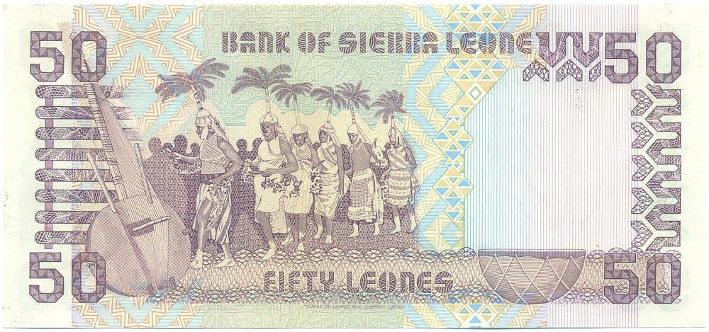 50 леоне 1989 года Сьерра-Леоне — Фото №2