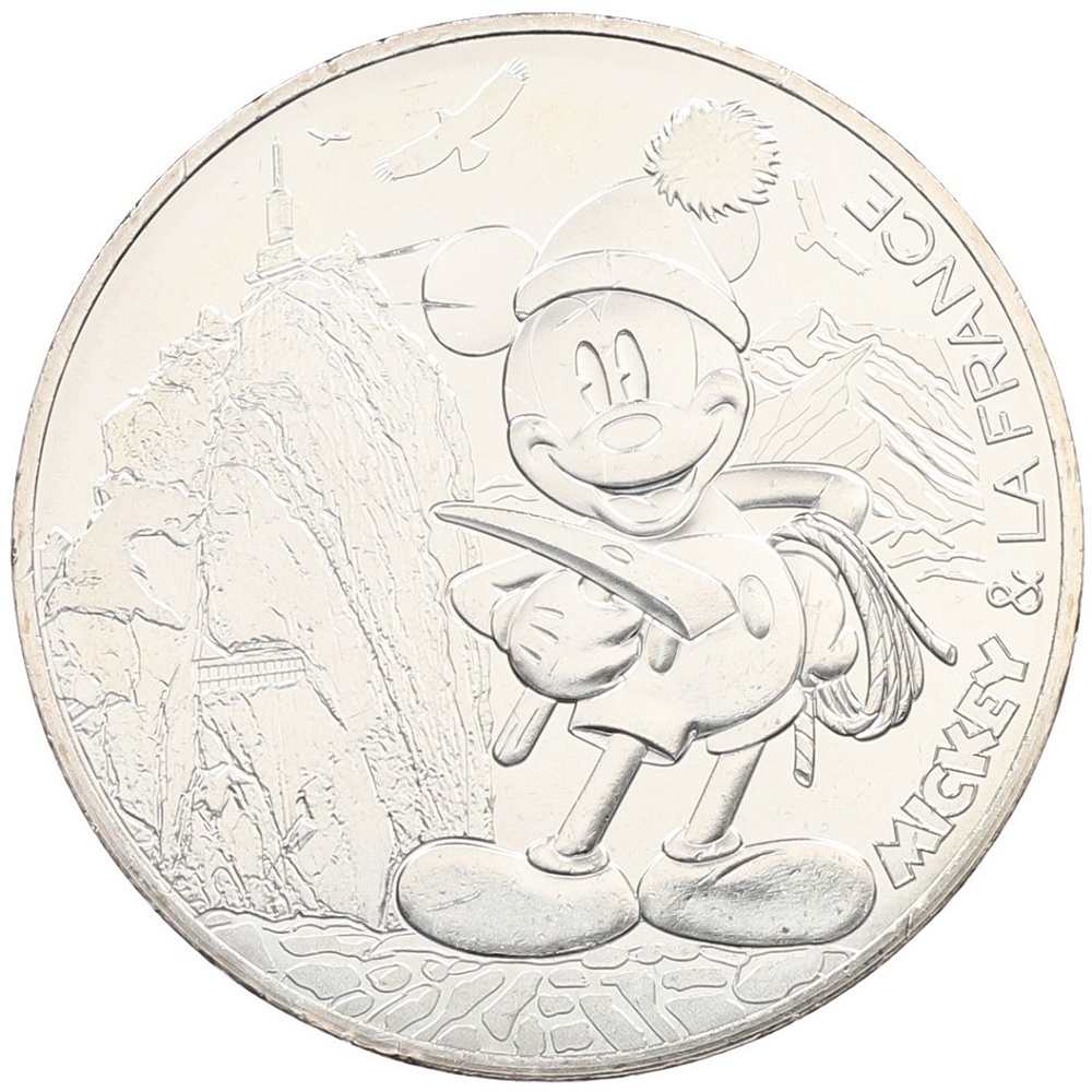 10 евро 2018 года Франция «Микки Маус и Франция — Эгюий-дю-Миди» — Фото №1