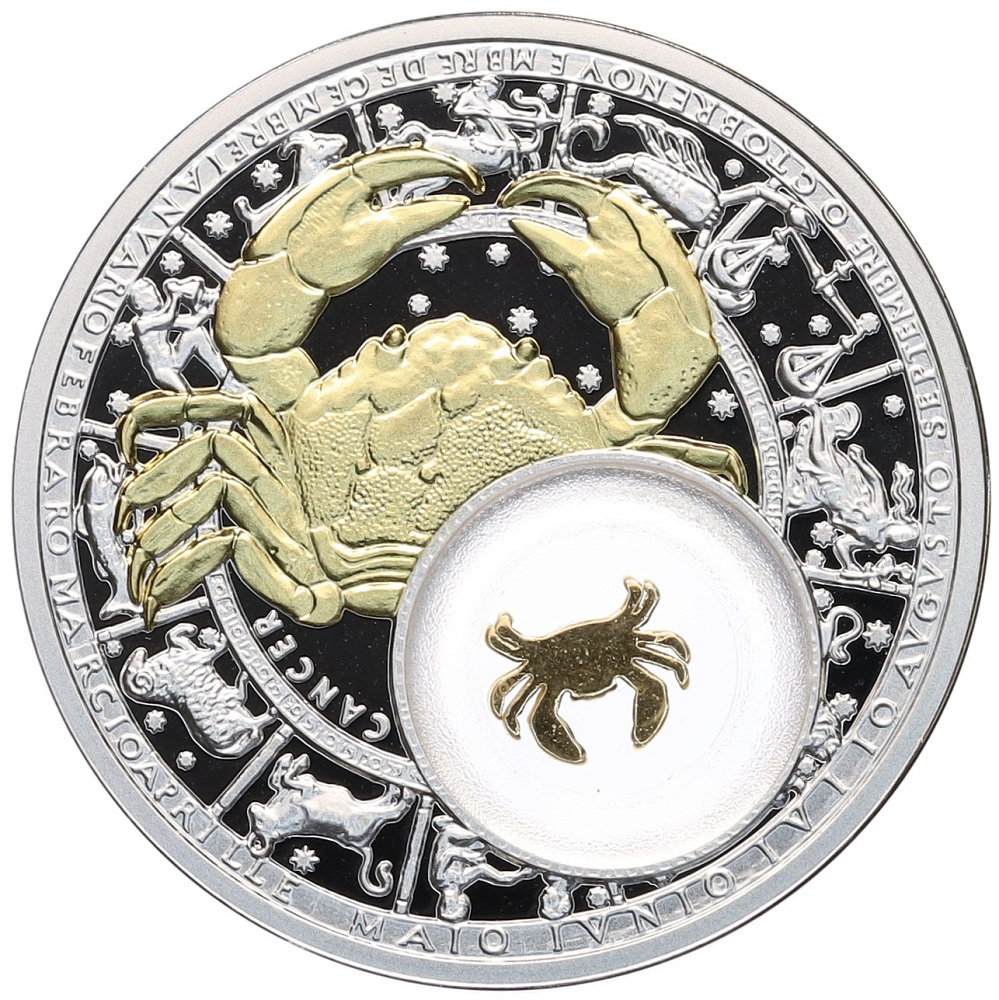 20 рублей 2013 года Белоруссия «Знаки зодиака — Рак» — Фото №1