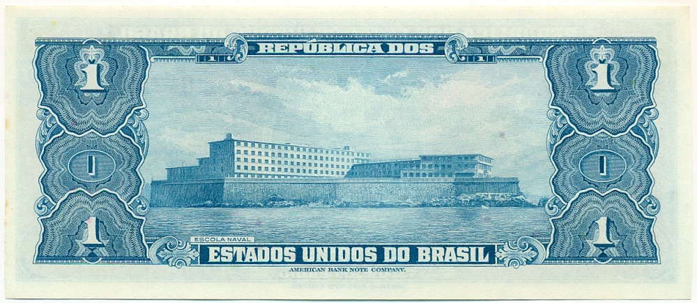 1 крузейро 1954 года Бразилия — Фото №2