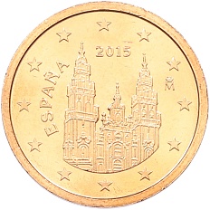 2 евроцента 2015 года Испания — Фото №1