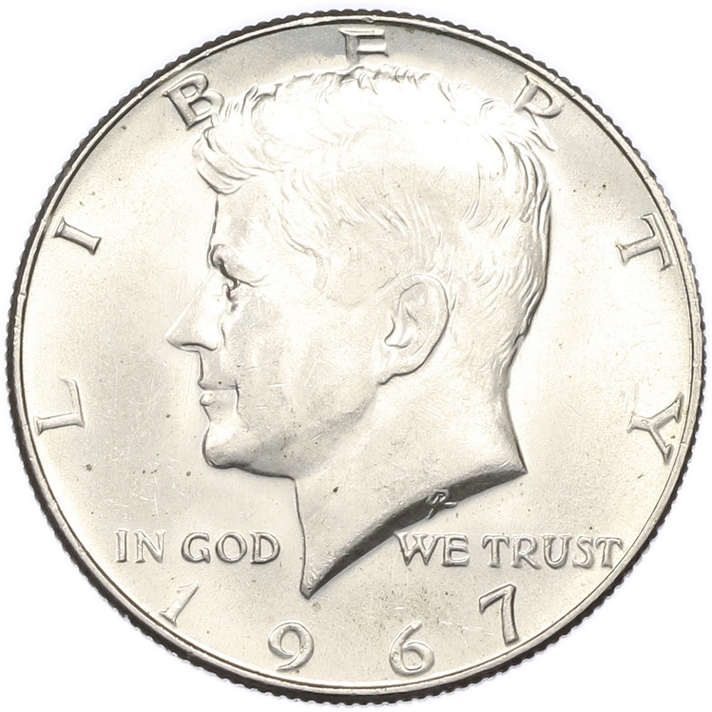 1/2 доллара (50 центов) 1967 года США — Фото №1