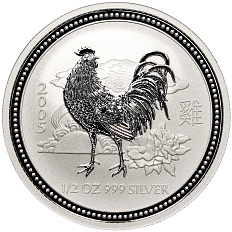 50 центов 2005 года Австралия «Китайский гороскоп — Год петуха» — Фото №1