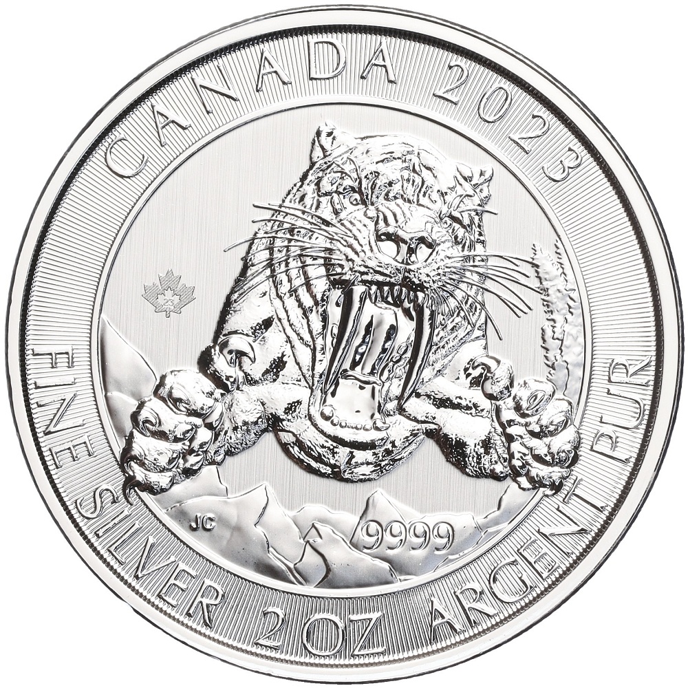 10 долларов 2023 года Канада «Ледниковый период — Смилодон» — Фото №1