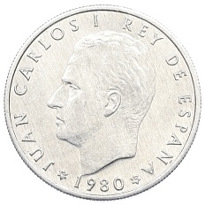 50 сентимо 1980 года Испания «Чемпионат мира по футболу 1982 в Испании» — Фото №2