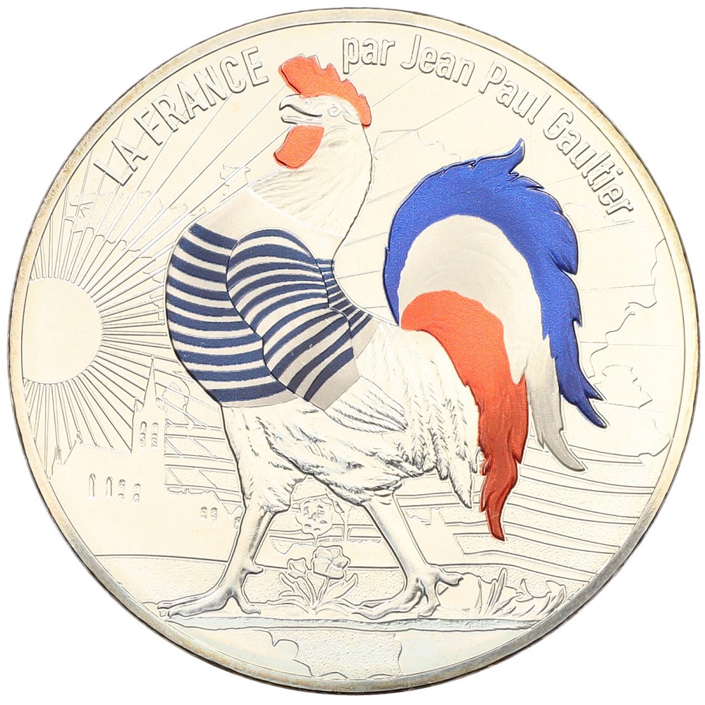 50 евро 2017 года Франция «Франция Жана-Поля Готье — Петух» (Цветное покрытие) — Фото №1