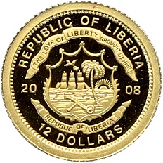 12 долларов 2008 года Либерия «Страны Европы — Греция» — Фото №2