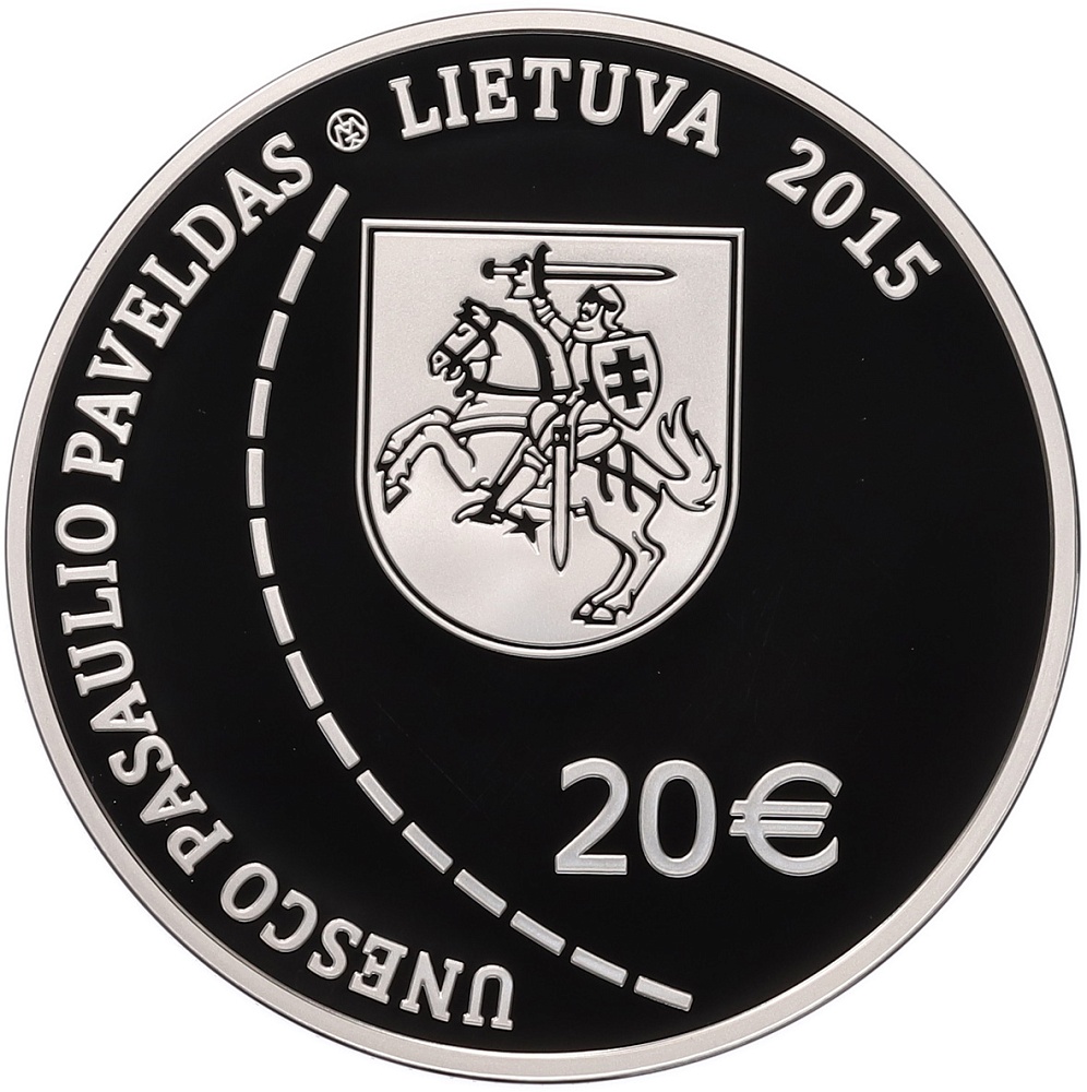 20 евро 2015 года Литва «Дуга Струве» — Фото №2