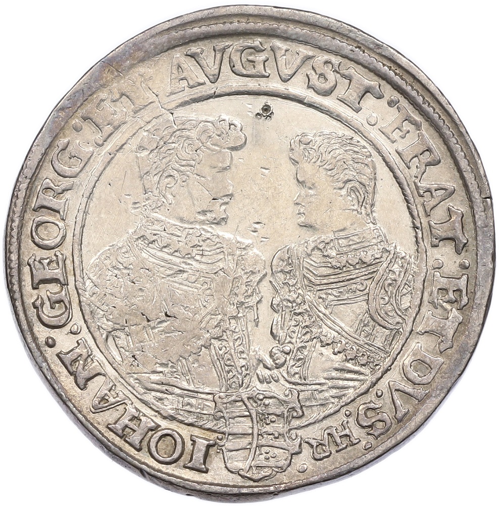 1 талер 1607 года Саксония «Талер трех братьев» — Фото №1