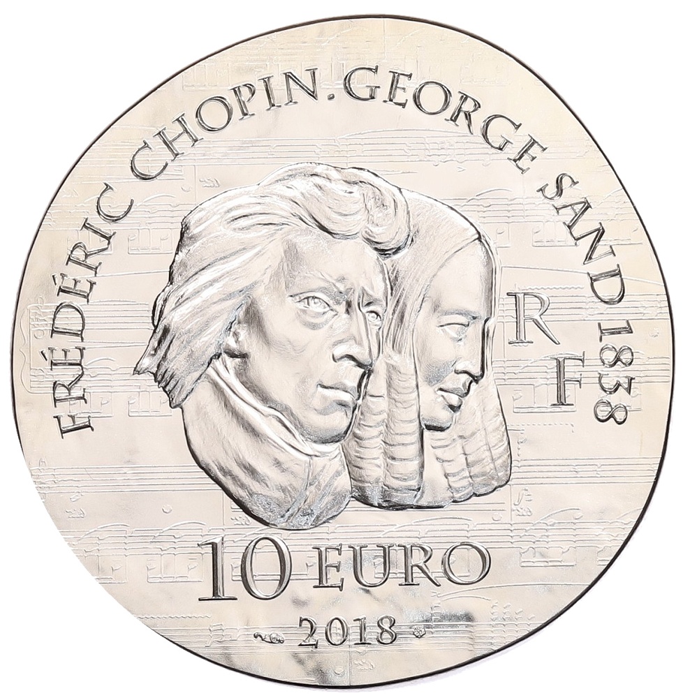 10 евро 2018 года Франция «Женщины Франции — Жорж Санд» — Фото №2