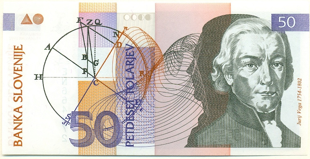 50 толаров 1992 года Словения — Фото №1