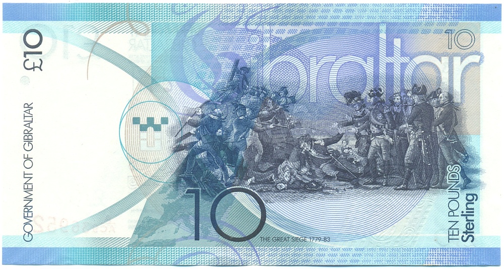 10 фунтов стерлингов 2010 года Гибралтар — Фото №2