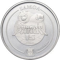 2 доллара 2023 года Самоа «Кунг-Фу Панда» — Фото №2