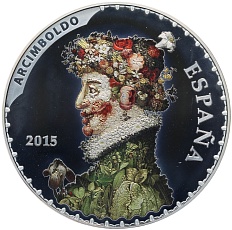 50 евро 2015 года Испания «Сокровища испанских музеев — Джузеппе Арчимбольдо и Диего Веласкес» — Фото №2