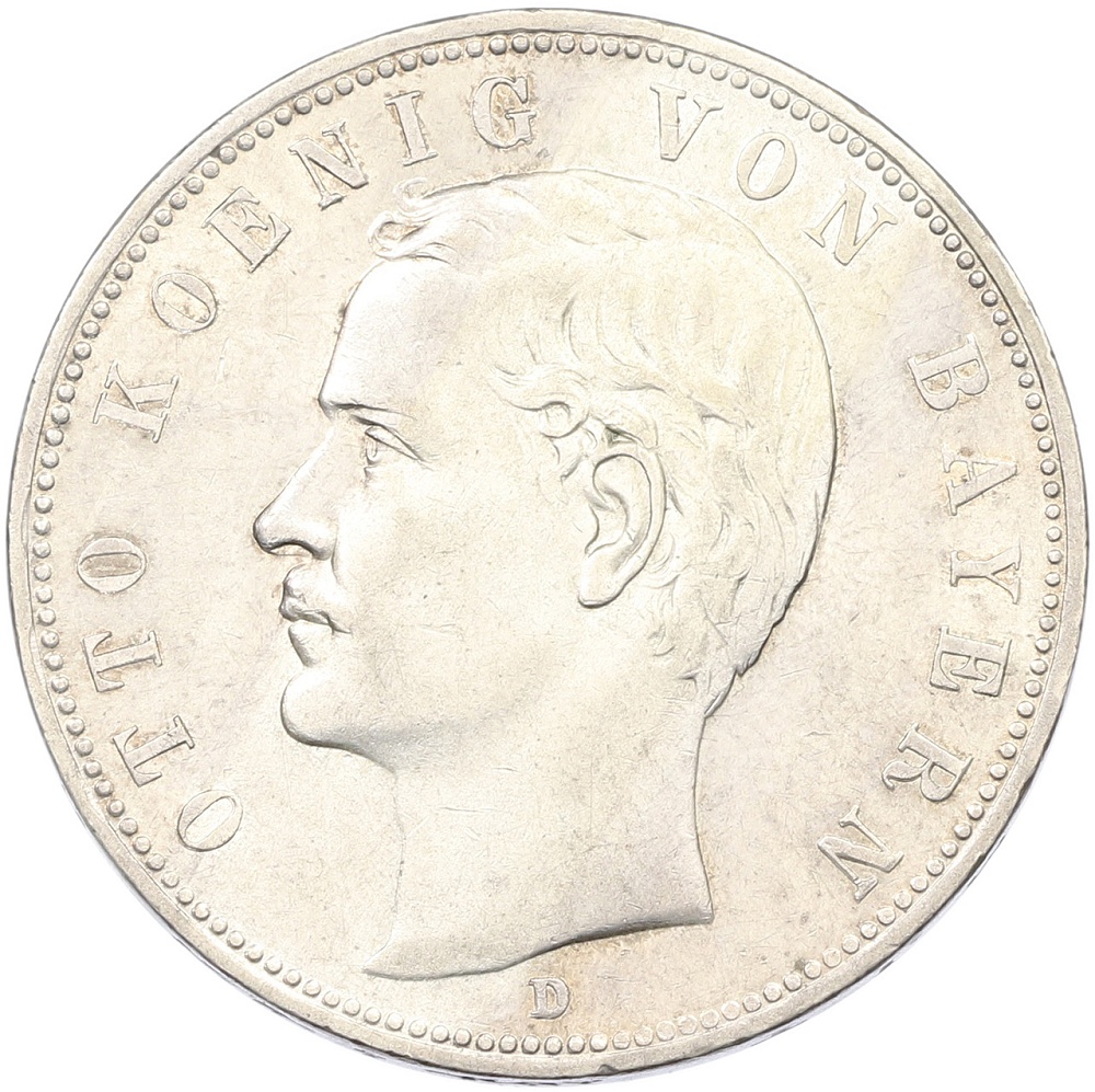 5 марок 1908 года Германия (Бавария) — Фото №1