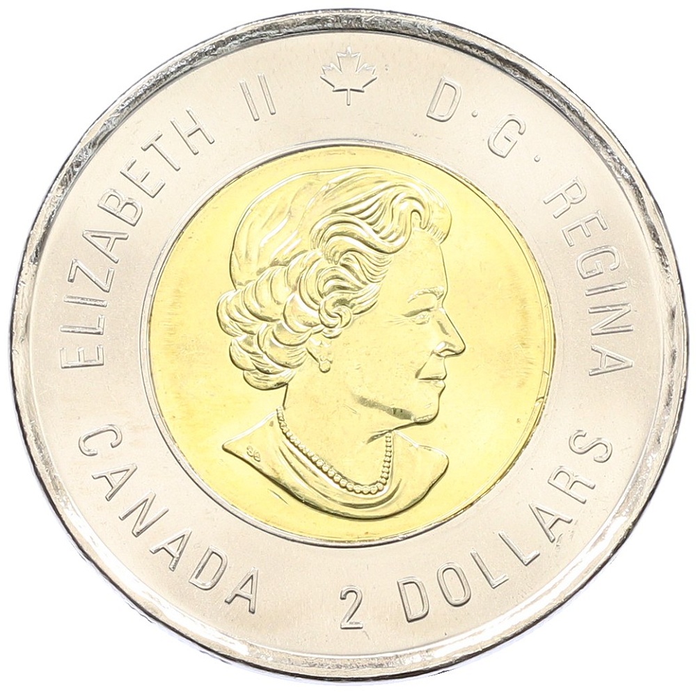 2 доллара 2019 года Канада «75 лет высадке союзников в Нормандии» — Фото №2