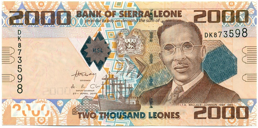2000 леоне 2010 года Сьерра-Леоне — Фото №1