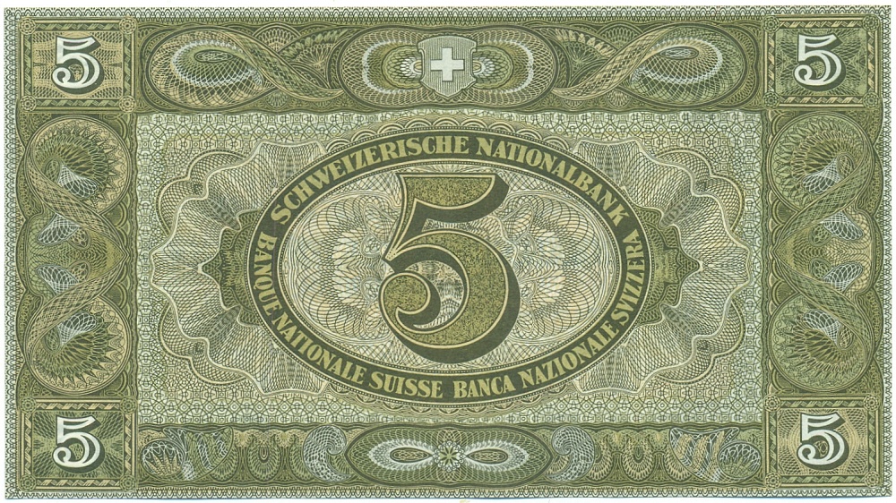 5 франков 1952 года Швейцария — Фото №2