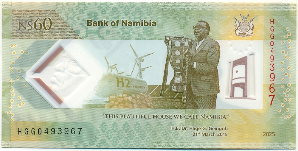 60 долларов 2025 года Намибия — Фото №2