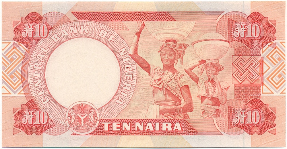 10 найра 1984 года Нигерия — Фото №2