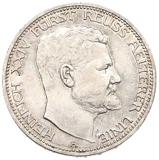 3 марки 1909 года Германия (Рейсс-Грейц) — Фото №1