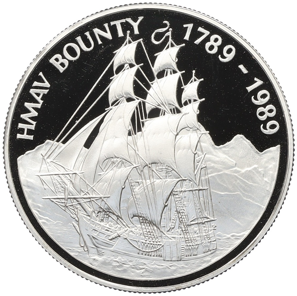 1 доллар 1989 года Острова Питкэрн «200 лет HMAV Bounty» — Фото №1