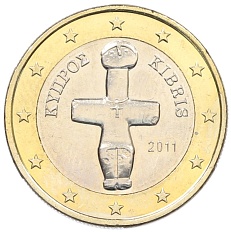 1 евро 2011 года Кипр — Фото №1